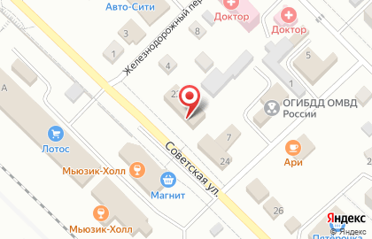 Магазин ЭлектроСити на Советской улице на карте