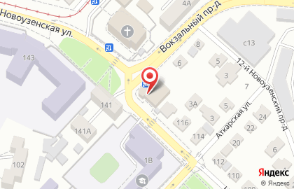 Би-би на Новоузенской улице на карте