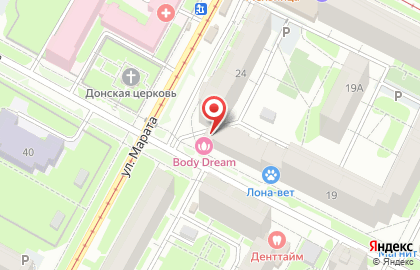 Студия коррекции фигуры Body Dream в Пролетарском районе на карте