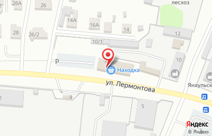 Супермаркет Находка на улице Лермонтова на карте