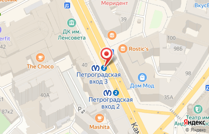 Пеликар на Петроградской на карте