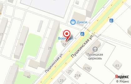 Магазин косметики и бытовой химии Магнит Косметик на Пушкинской улице на карте