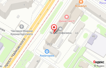 Служба экспресс-доставки Pony Express на проспекте Чайковского на карте