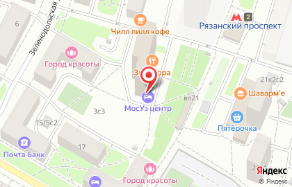 Магазин ГОРЯЩИХ Путевок на Рязанском проспекте на карте