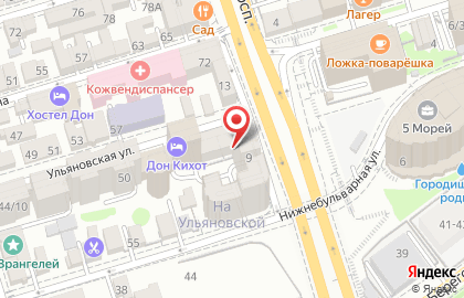 Домиан на Ворошиловском проспекте на карте