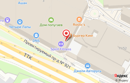 Блинная Теремок в ТЦ Гагаринский на карте