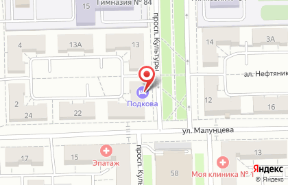 Гостиница Подкова в Омске на карте