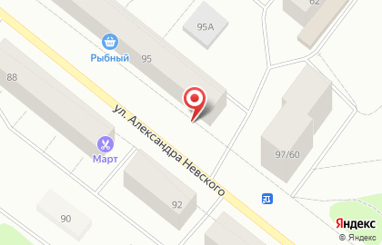 Магазин Невский на улице Александра Невского на карте