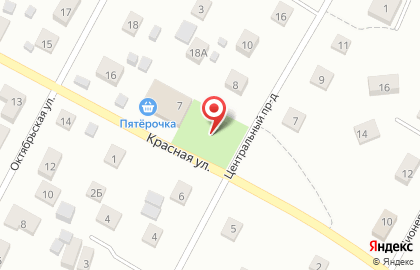 Универсам Пятёрочка на Красной улице на карте