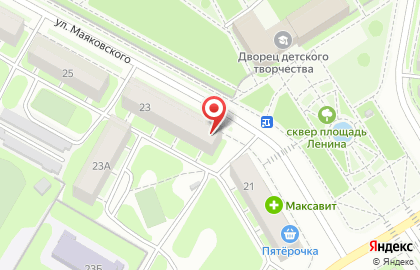 Магазин Красивое детство на улице Маяковского на карте