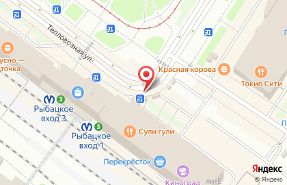 Киоск по продаже печатной продукции Ника на Тепловозной улице на карте
