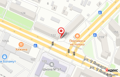 # 107 Детский сад на улице 9 Января на карте