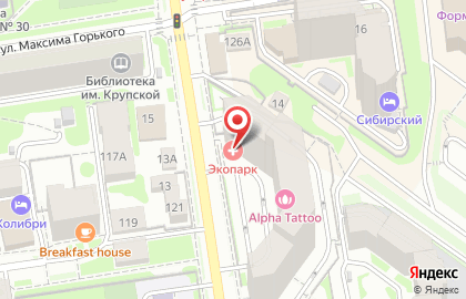 Медицинский центр Экопарк на улице Семьи Шамшиных на карте
