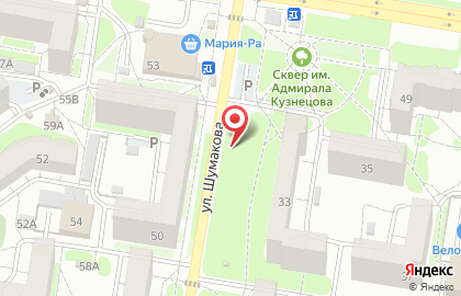 Рекламная перетяжка, РГ Торговая Марка на улице Шумакова на карте