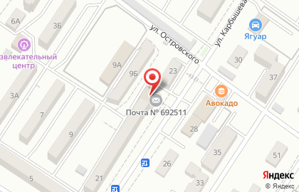 Почта Банк во Владивостоке на карте
