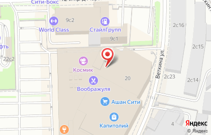 Бистро Ашан на Шереметьевской улице на карте