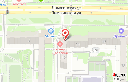 Медицинская клиника Эксперт Здоровья на карте