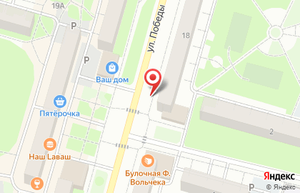 Киоск по продаже печатной продукции Полюс в Московском районе на карте