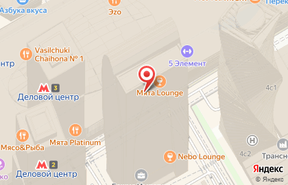 Ресторан-бар Zames на Пресненской набережной на карте