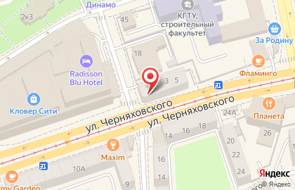Стоматологическая клиника Дентал Сити на улице Черняховского на карте