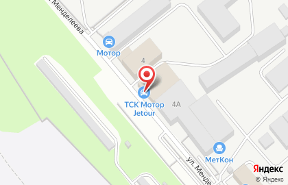 Автосалон ТСК Мотор на улице Менделеева на карте
