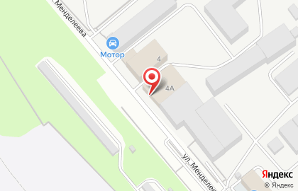 Автосалон ТСК Мотор на улице Менделеева на карте