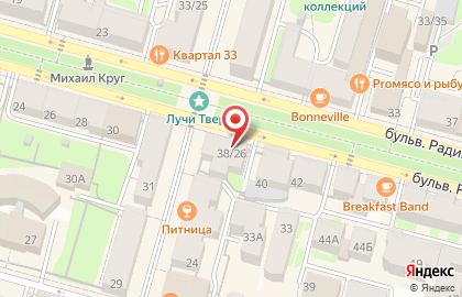 Торговая компания Стройкомплект на бульваре Радищева на карте