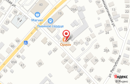 Калинка на Пролетарской улице на карте