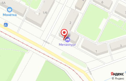 Гостиница Металлург на улице Металлургов на карте