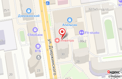 Чебоксарский трикотаж на улице Дзержинского на карте