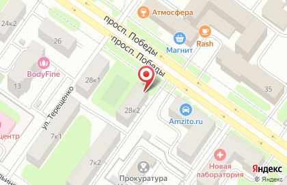 Магазин кондитерских изделий Лакомка на проспекте Победы на карте