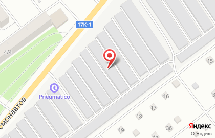 Гаражный кооператив №3 на улице Космонавтов на карте