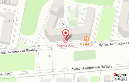 Супермаркет здорового питания ВкусВилл на бульваре Академика Ландау на карте