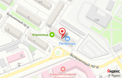 Сеть супермаркетов СосеДДушка в Больничном проезде на карте