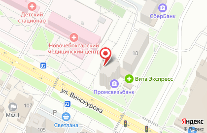 Интернет-провайдер Wifire на улице Винокурова на карте