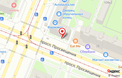 Все по одной цене на Светлановском проспекте на карте