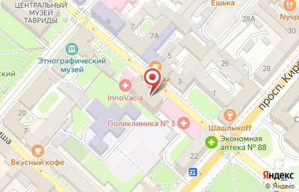 Психиатрическая клиника доктора Гладышева (Симферополь) на карте