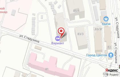 Гостиница Вариант в Якутске на карте