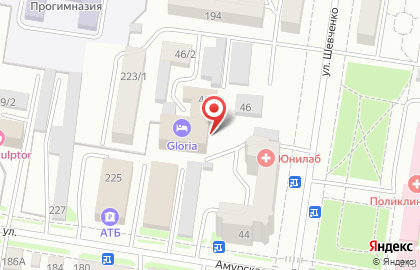 Бизнес-отель Глория на улице Шевченко на карте