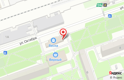 Салон красоты Дуэт на улице Октября на карте