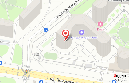 Частная школа Top IT School на улице Покрышкина, 8 к 1 на карте