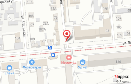 Киоск по ремонту обуви, Центральный округ на улице Лермонтова на карте