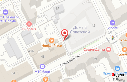 Автостоянка в Перми на карте