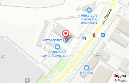 Торгово-сервисный комплекс АвтоГАРАНТ на улице Лепсе на карте