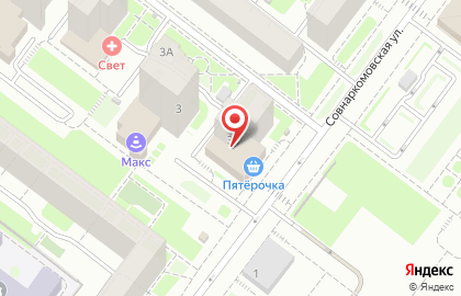 Мастерская по изготовлению ключей на Совнаркомовской улице на карте