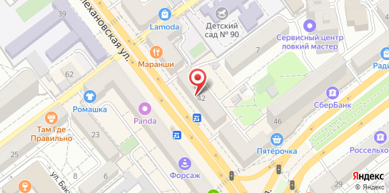 Салон оптики VISIO на Плехановской улице на карте