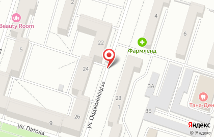 Юридическая фирма на улице Орджоникидзе на карте