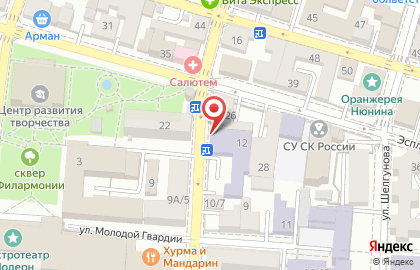 Астраханский губернский техникум на Коммунистической улице на карте