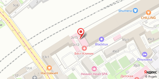 Многопрофильная клиника Бест Клиник на Красносельской на карте