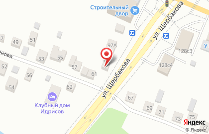 Производственно-торговая компания на улице Щербакова на карте